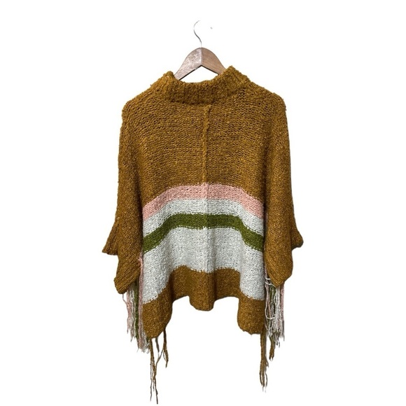 EUC - Anthropologie “By Together” Bohemian Desert Clay Poncho - Size M/L - Picture 2 of 4
